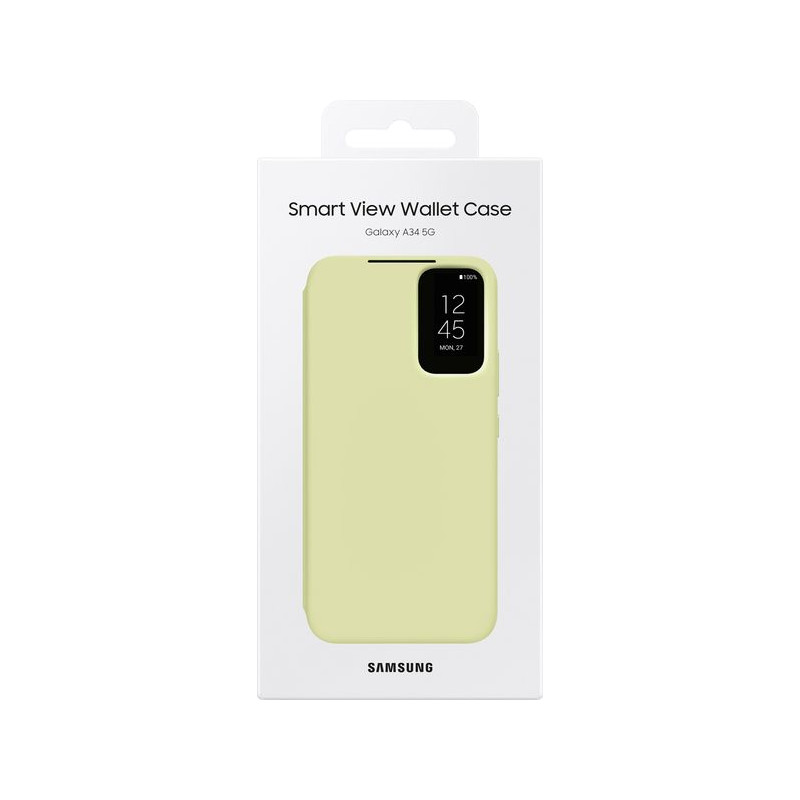 Samsung A346 A34 5G S-View Wallet Cover Lime EF-ZA346CGE